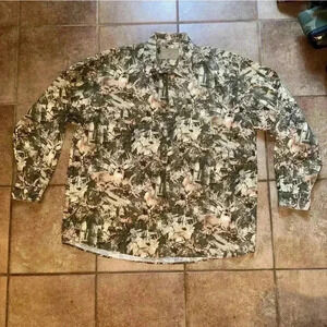 North River Camo Deer Print Hunting Shirt, Size XL